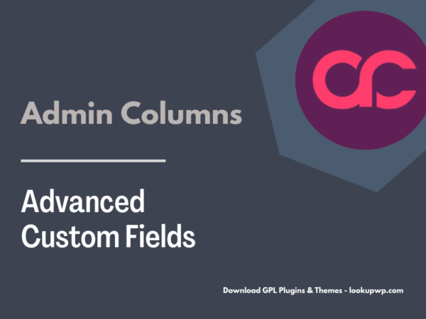 Admin Columns Pro Advanced Custom Fields ACF Pimg