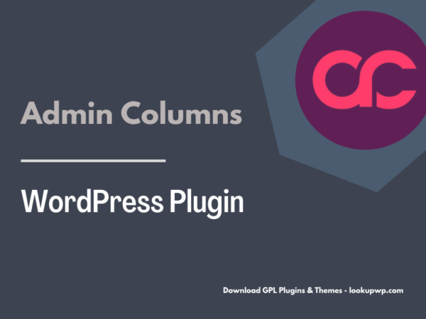 Admin Columns Pro WordPress Plugin Pimg