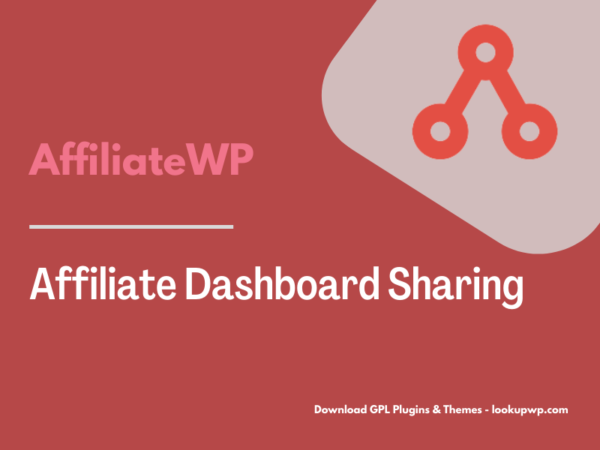 AffiliateWP – Affiliate Dashboard Sharing Pimg