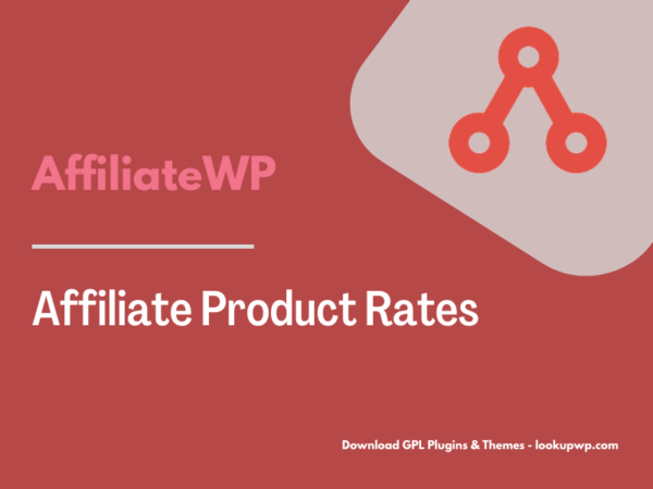 AffiliateWP – Affiliate Product Rates Pimg