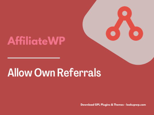 AffiliateWP – Allow Own Referrals Pimg