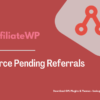 AffiliateWP – Force Pending Referrals Pimg