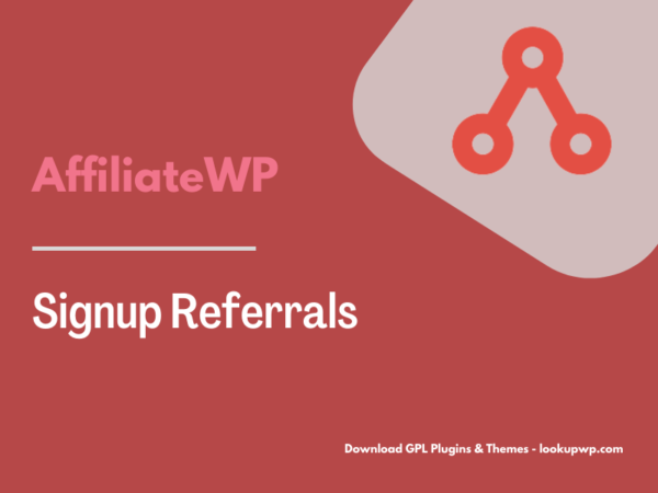 AffiliateWP – Signup Referrals Pimg