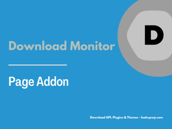 Download Monitor Page Addon Pimg