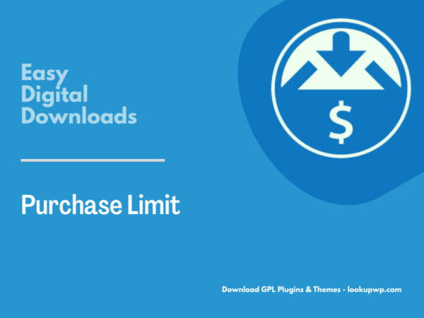 Easy Digital Downloads Purchase Limit Pimg