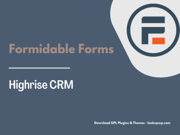 Formidable Forms – Highrise CRM Pimg