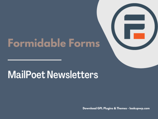 Formidable Forms – MailPoet Newsletters Pimg