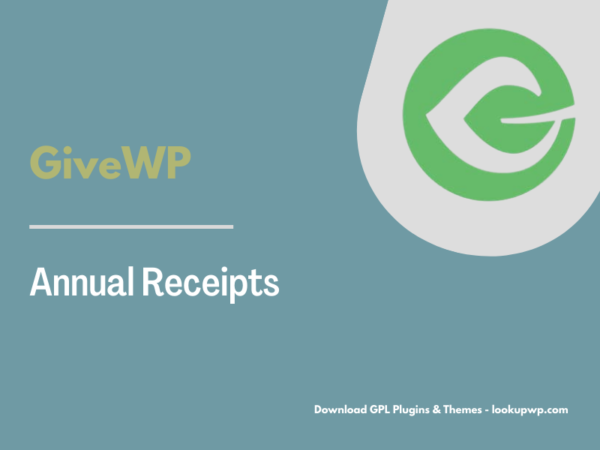 GiveWP – Annual Receipts Pimg
