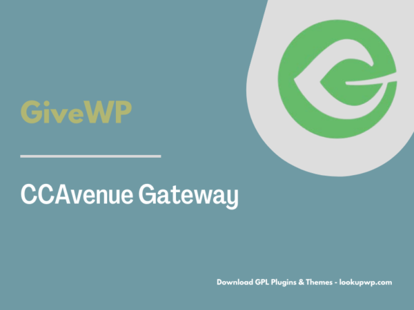 GiveWP – CCAvenue Gateway