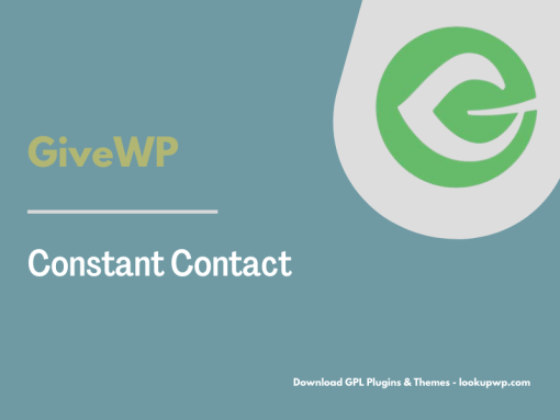 GiveWP – Constant Contact Pimg