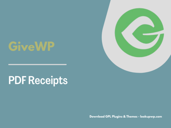 GiveWP – PDF Receipts Pimg