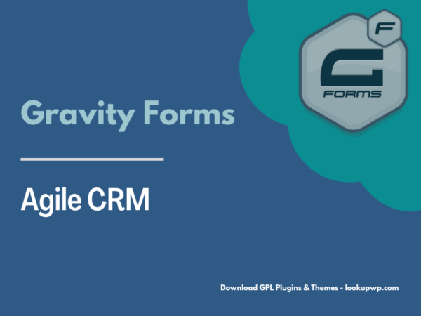 Gravity Forms Agile CRM Addon Pimg