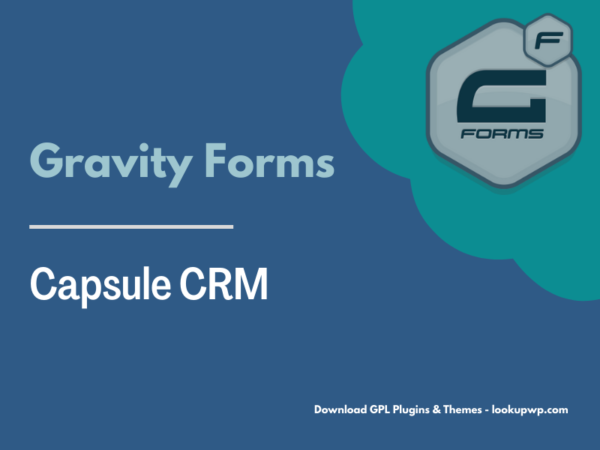 Gravity Forms Capsule CRM Addon Pimg