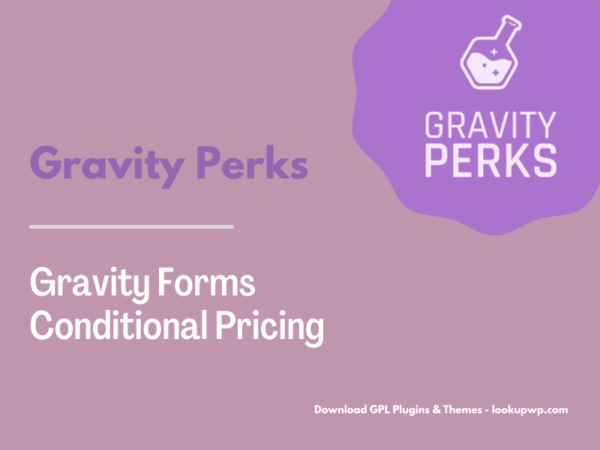 Gravity Perks – Gravity Forms Conditional Pricing Pimg
