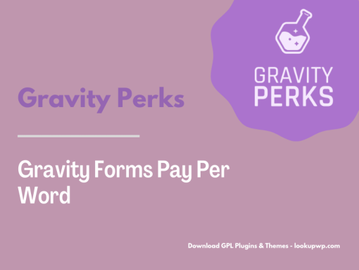 Gravity Perks – Gravity Forms Pay Per Word Pimg