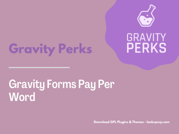 Gravity Perks – Gravity Forms Pay Per Word Pimg