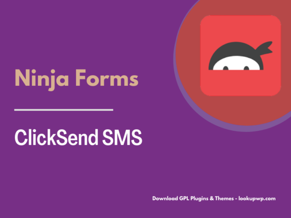 Ninja Forms ClickSend SMS Pimg