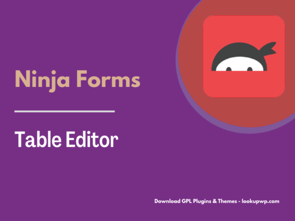 Ninja Forms Table Editor Pimg