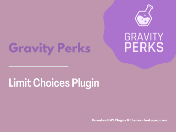 Gravity Perks Limit Choices Plugin Pimg