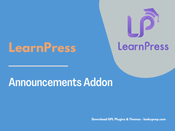 LearnPress – Announcements Addon Pimg