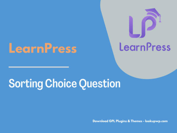 LearnPress – Sorting Choice Question Pimg