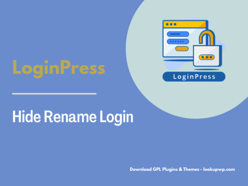 LoginPress Hide Rename Login Pimg