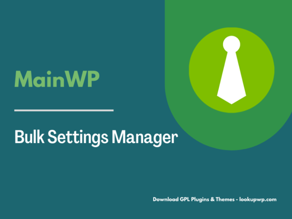 MainWP Bulk Settings Manager Pimg