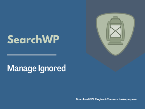 SearchWP Manage Ignored Pimg