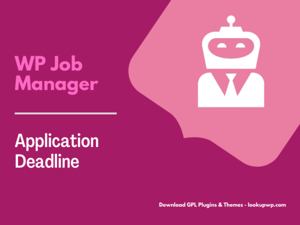 WP Job Manager Application Deadline Pimg