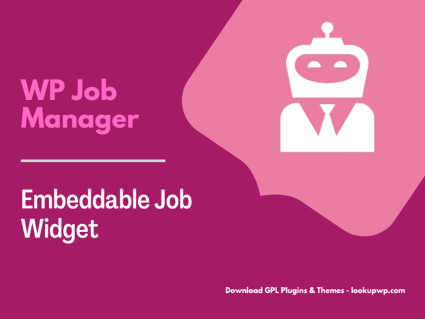WP Job Manager Embeddable Job Widget Pimg