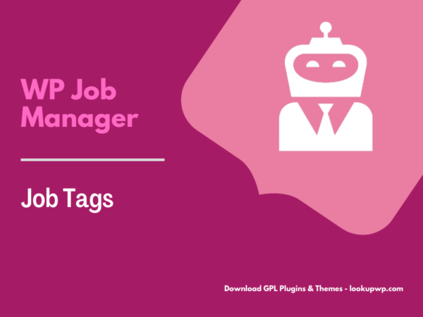 WP Job Manager Job Tags Pimg