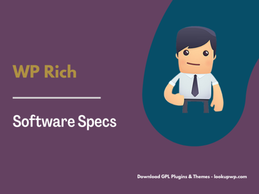 WP Rich Snippets Software Specs Pimg