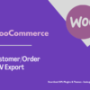 WooCommerce CustomerOrder CSV Export Pimg