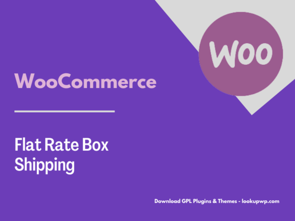 WooCommerce Flat Rate Box Shipping Pimg