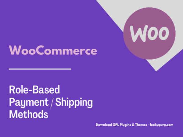 WooCommerce Role Based Payment Shipping Methods Pimg