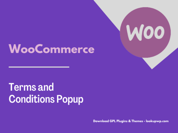 WooCommerce Terms and Conditions Popup Pimg