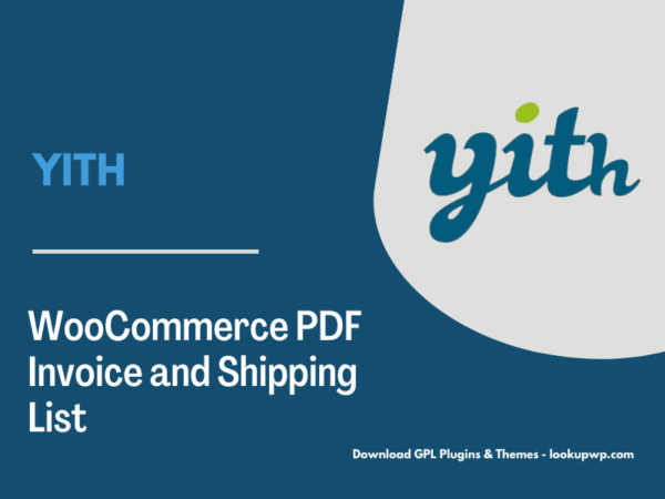 YITH WooCommerce PDF Invoice and Shipping List Pimg