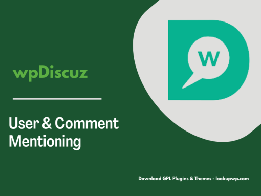 wpDiscuz User Comment Mentioning Pimg