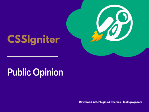 CSS Igniter Public Opinion WordPress Theme