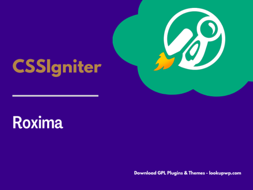 CSS Igniter Roxima WordPress Theme