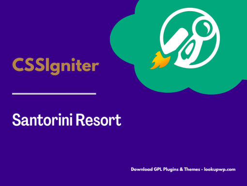 CSS Igniter Santorini Resort WordPress Theme