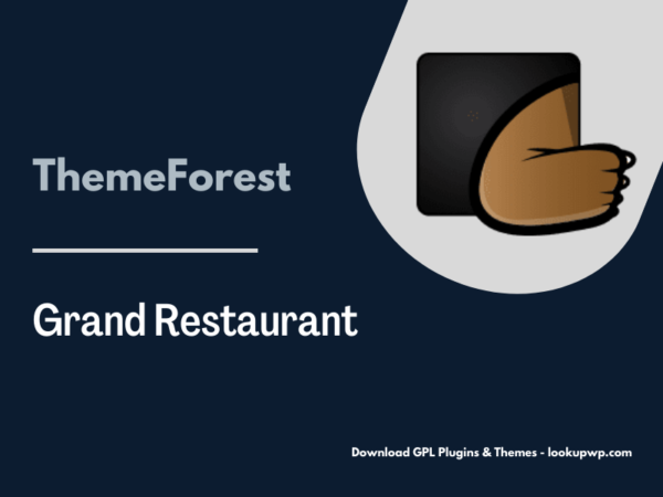 Grand Restaurant Cafe WordPress Theme Pimg
