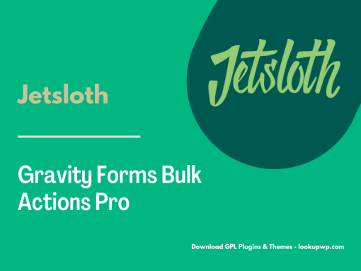 Jetsloth – Gravity Forms Bulk Actions Pro Pimg