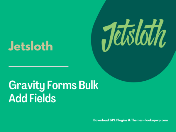 Jetsloth – Gravity Forms Bulk Add Fields Pimg