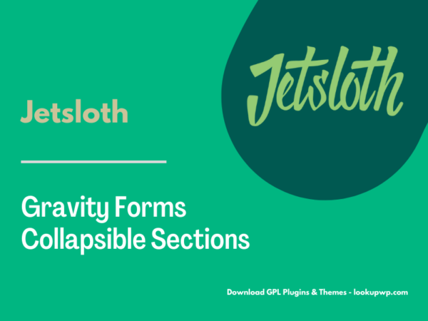 Jetsloth – Gravity Forms Collapsible Sections Pimg