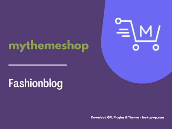 MyThemeShop Fashionblog WordPress Theme