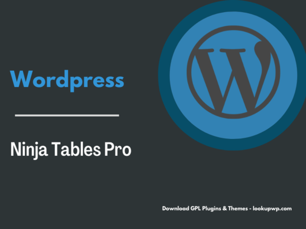 Ninja Tables Pro – The Fastest and Most Diverse WP DataTables Plugin Pimg