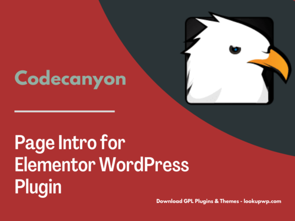 Page Intro for Elementor WordPress Plugin Pimg