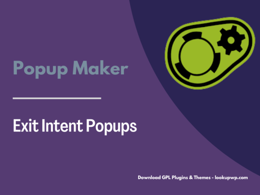 Popup Maker – Exit Intent Popups