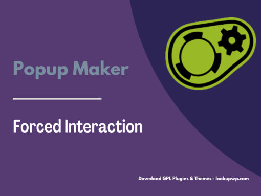 Popup Maker – Forced Interaction